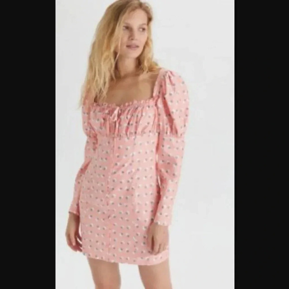 Urban Outfitters Eggie Zen Button Front Mini Dress Size M‎ - Picture 1 of 12